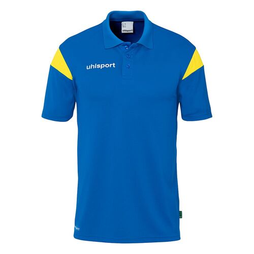 Uhlsport Squad 27 Polo Shirt - azurblau/limonengelb