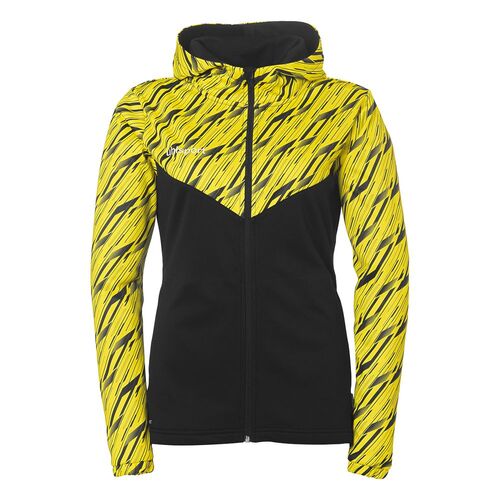 Uhlsport Progressive 28 Multi Hood Jacke Damen - schwarz/limonengelb