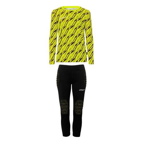 Uhlsport Progressive Torwart Set Junior - fluo gelb/schwarz
