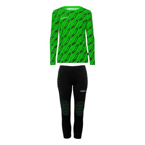 Uhlsport Progressive Torwart Set Junior - fluo gr�n/schwarz