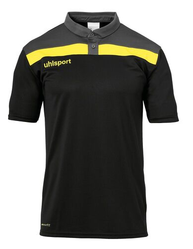 Uhlsport Offense 23 Polo Shirt - schwarz/anthra/limonengel