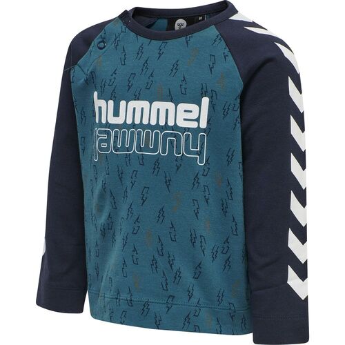 Hummel hmlTHUNDER T-SHIRT L/S - BLUE CORAL - 74 - blue coral