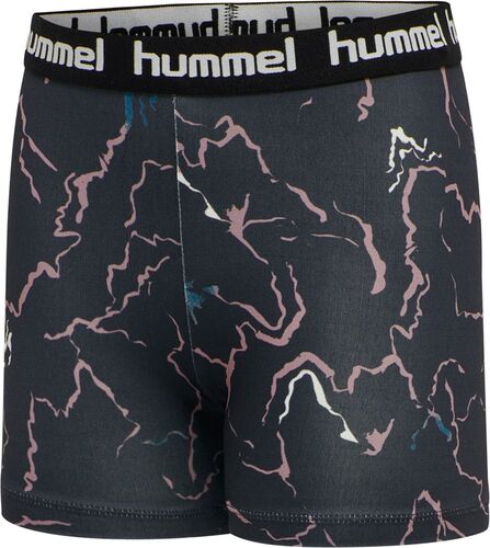 Hummel hmlMIMMI TIGHT SHORTS - CAVIAR/TWILIGHT MAUVE