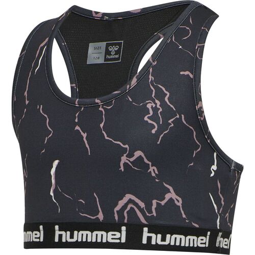 Hummel hmlMIMMI SPORTS TOP - CAVIAR/TWILIGHT MAUVE