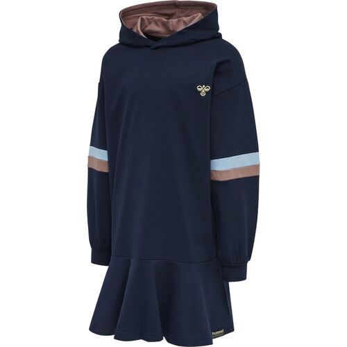 Hummel hmlBEVERLY HOODIE DRESS - BLACK IRIS