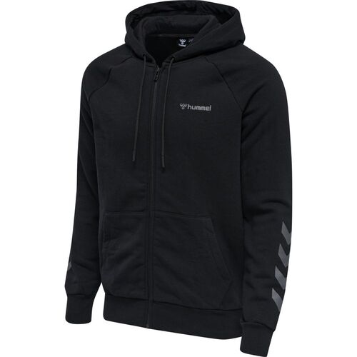 Hummel hmlISAM ZIP HOODIE - BLACK
