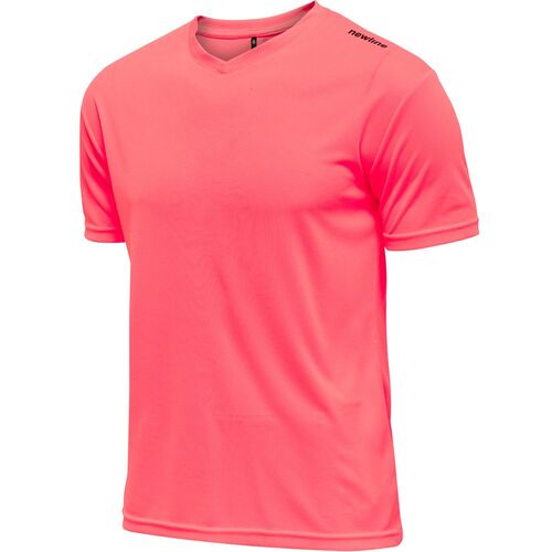 Hummel BASE COOL TEE - FLUO PINK - L - fluo pink