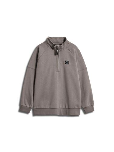 Hummel stsHARRY HALF ZIP - STEEPLE GRAY - 164 - steeple gray