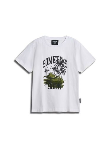Hummel stsPALM T-SHIRT S/S - BRIGHT WHITE - 164 - bright white