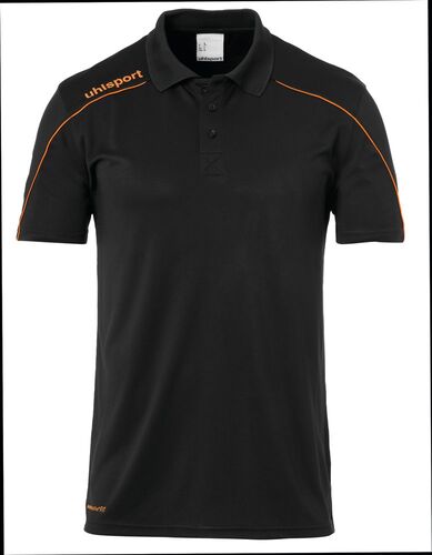 Uhlsport Stream 22 POLO SHIRT - schwarz/fluo orange