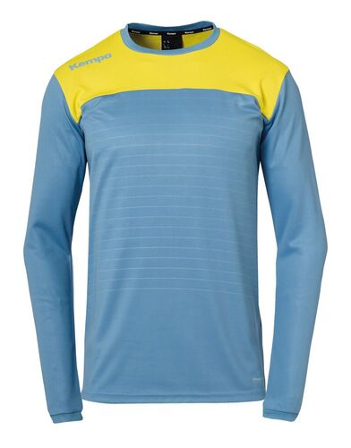 Kempa EMOTION 2.0 LANGARMSHIRT - dove blau/limonengelb