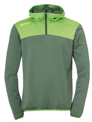 Kempa EMOTION 2.0 QUARTER ZIP HOODY - dragon gr�n/hope gr�n