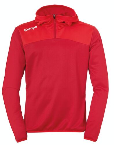 Kempa EMOTION 2.0 QUARTER ZIP HOODY - chilirot/rot