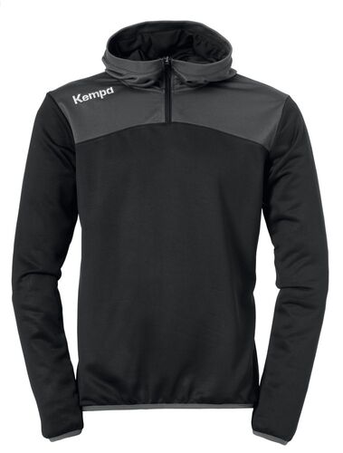 Kempa EMOTION 2.0 QUARTER ZIP HOODY - schwarz/anthra