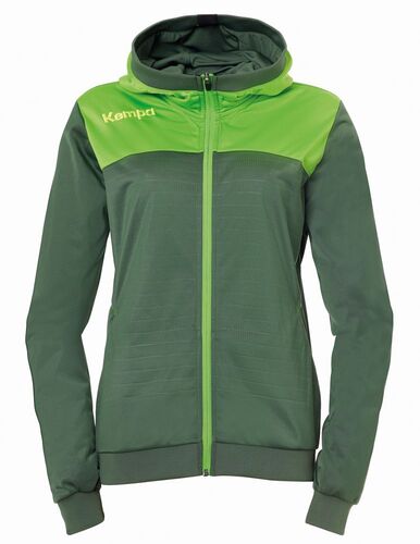 Kempa EMOTION 2.0 HOOD JACKET WOMEN - dragon gr�n/hope gr�n