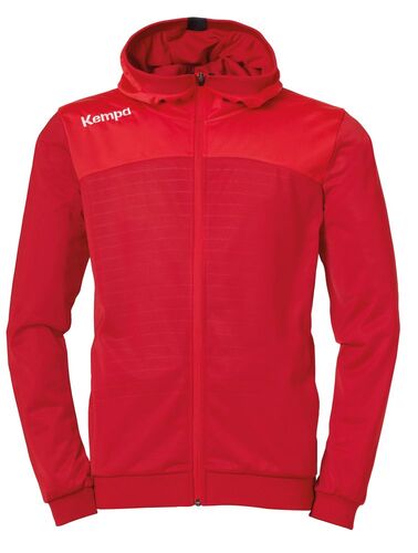 Kempa EMOTION 2.0 HOOD JACKET - chilirot/rot