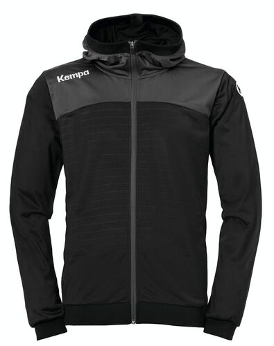 Kempa EMOTION 2.0 HOOD JACKET - schwarz/anthra