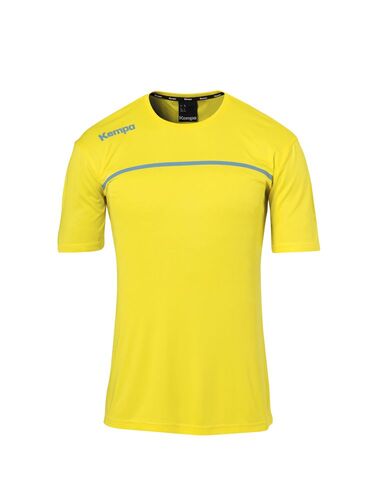 Kempa EMOTION 2.0 POLY SHIRT - limonengelb/dove blau