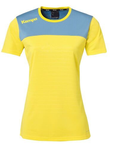 Kempa EMOTION 2.0 SHIRT WOMEN - limonengelb/dove blau