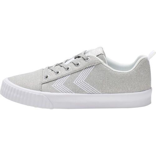 Hummel BASE COURT GLITTER JR  - silver