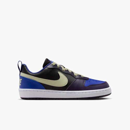 Nike Court Borough Low Recraft (Gs) - black/olive aura-cave purple-deep n