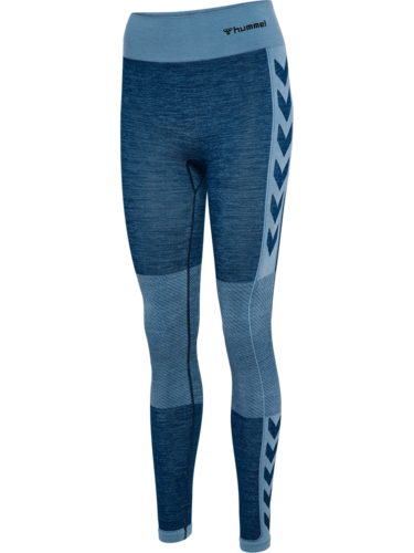 Hummel Hmlclea Seamless Mid Waist Tights - navy peony/faded denim