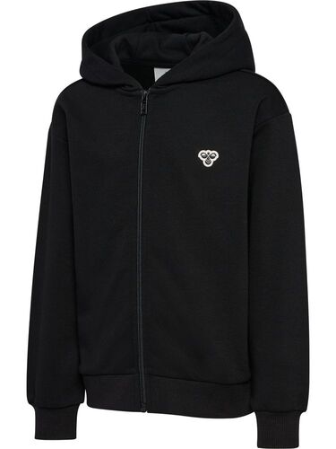 Hummel Hmljr Loose Zip Hoodie Bee - black