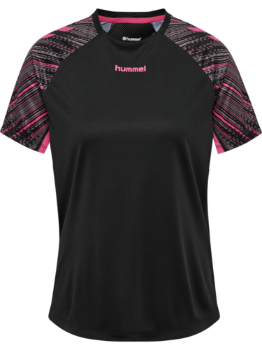 Hummel Hmlblaze Pro Training Jersey S/S Wo - black/pink