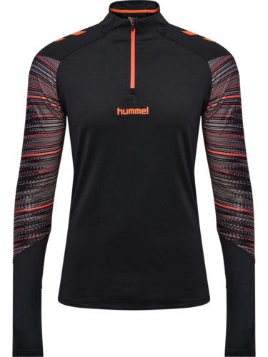 Hummel Hmlblaze Pro Training Half Zip - black/orange