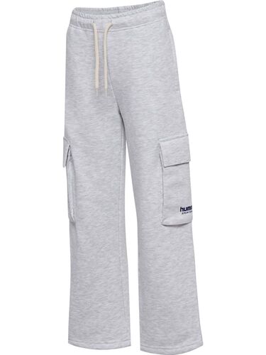 Hummel Hmljr Loose Wl Cargo Sweatpant - light grey melange