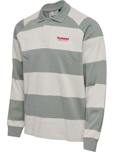 Hummel Hmlloose Striped Polo L/S - belgian block
