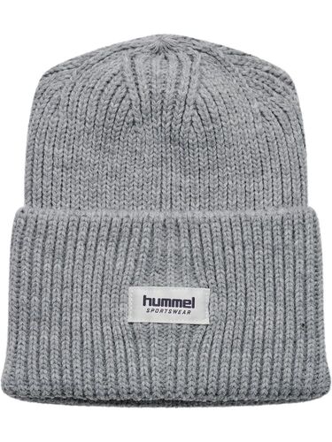 Hummel Hmljr Heavy Rib Knit Beanie - grey melange