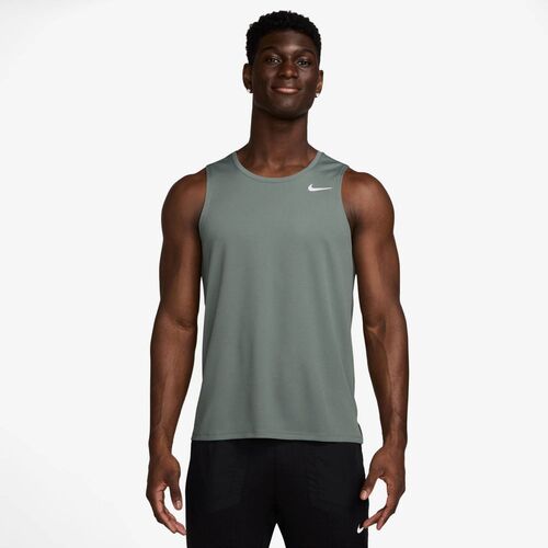 Nike M Nk Df Miler Tank - clay green/reflective silv