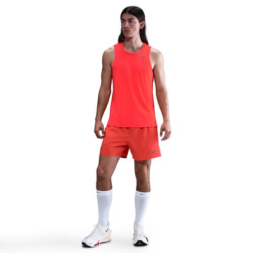 Nike M Nk Df Miler Tank - bright crimson/reflective silv