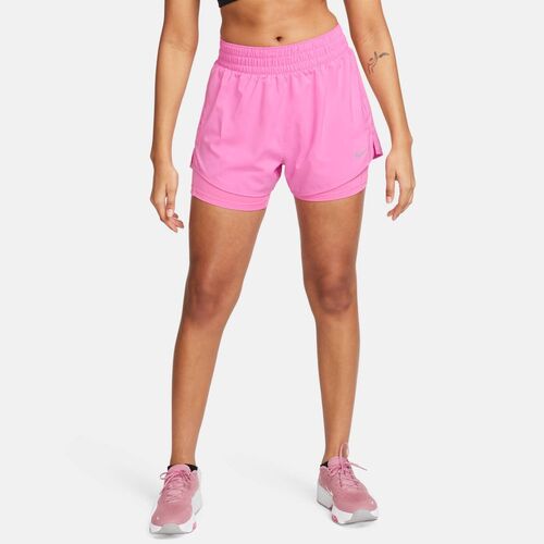 Nike W Nk One Df Hr 3In 2N1 Short - playful pink/reflective silv