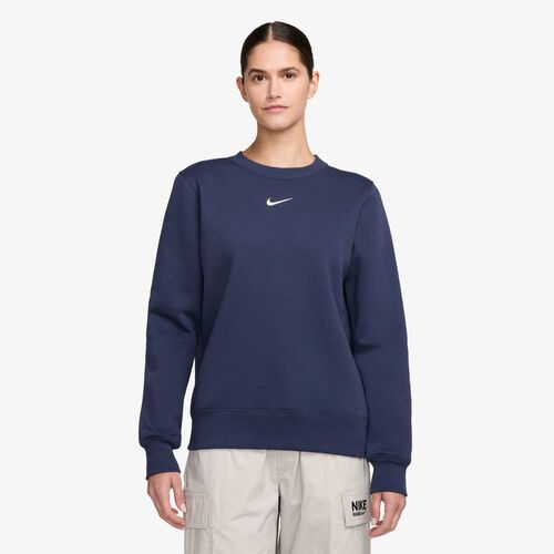 Nike W Nsw Phnx Flc Std Crew - midnight navy/sail
