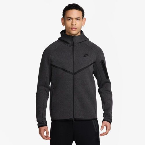 Nike M Nk Tch Flc Fz Wr Hoodie - black heather/black