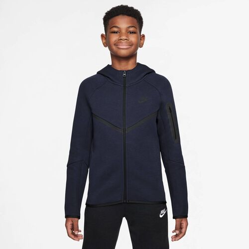 Nike B Nsw Tch Flc Fz - Pd - obsidian/black/black