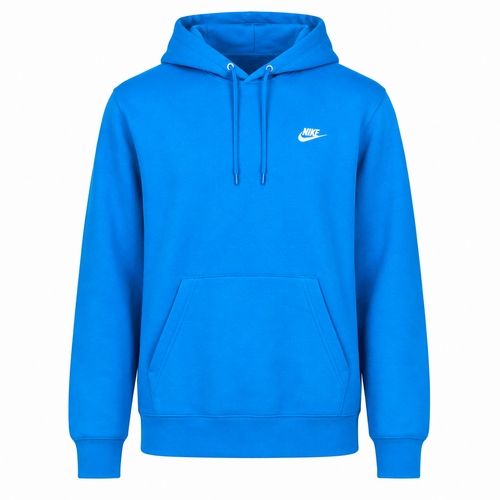 Nike M Nk Club Ft Po Hoodie - lt photo blue/lt photo blue/white