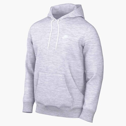 Nike M Nk Club Bb Po Hoodie - birch heather/white/white