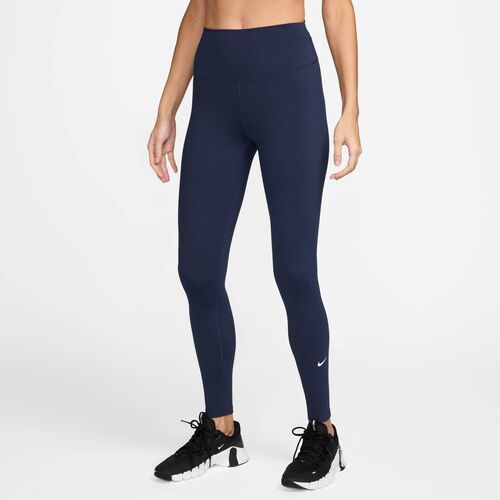 Nike W Nk Df One Hr Tight Wt - midnight navy/white