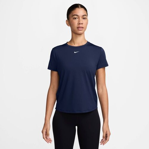 Nike W Nk One Classic Df Ss Top Wt - midnight navy/white