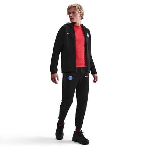 Nike Psg M Nk Tch Flc Fz Wr Hdy 3R - black/global red