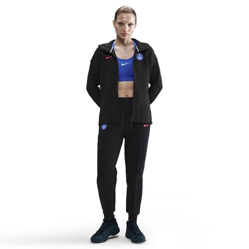 Nike Psg W Nsw Tch Flc Wr Fz Hdy 3R - black/global red