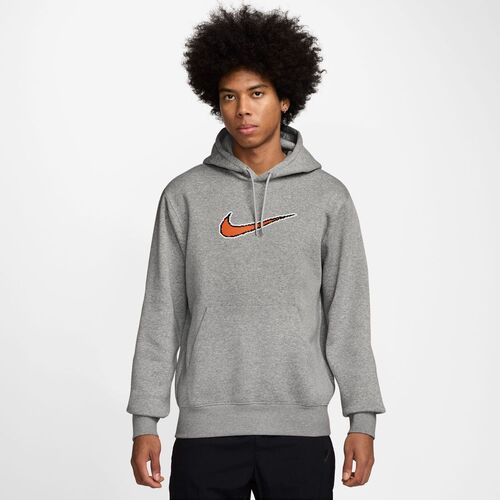 Nike M Nk Club Bb Hdy Neo Varsity - dk grey heather/lt smoke grey/black