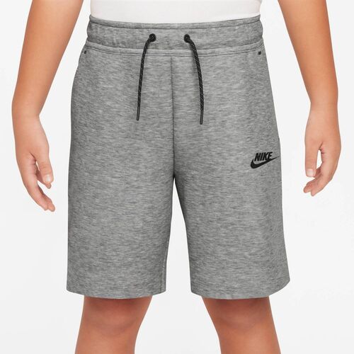 Nike B Nsw Tch Flc Short - Pd - dk grey heather/black