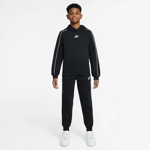Nike K Nsw Club Flc Hdy Tracksuit - black/black/white/white