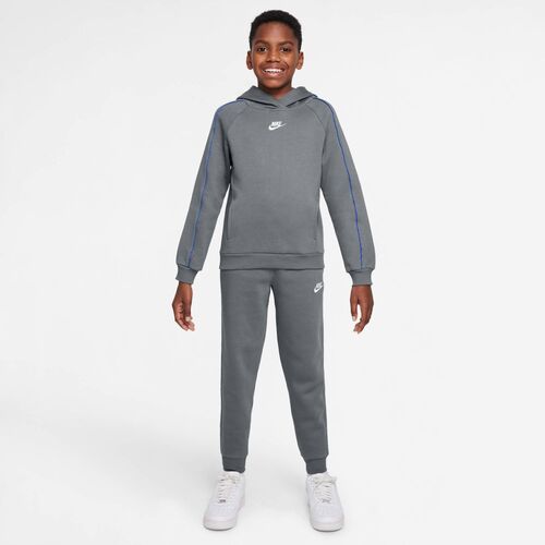 Nike K Nsw Club Flc Hdy Tracksuit - smoke grey/smoke grey/game royal/wh