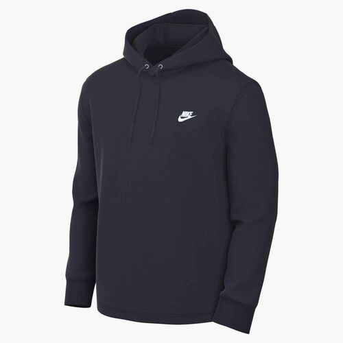 Nike M Nk Club Knit Po Hoodie - obsidian/obsidian/white