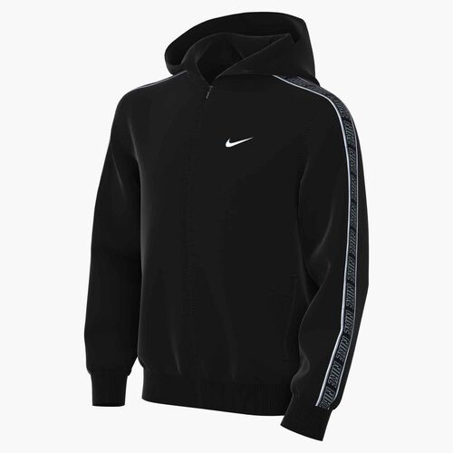 Nike K Nsw Df Club+ Poly Fz Hdy - black/black/white